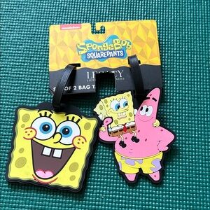 Nickelodeon SpongeBob and Patrick Bag Tags - Yellow and Pink